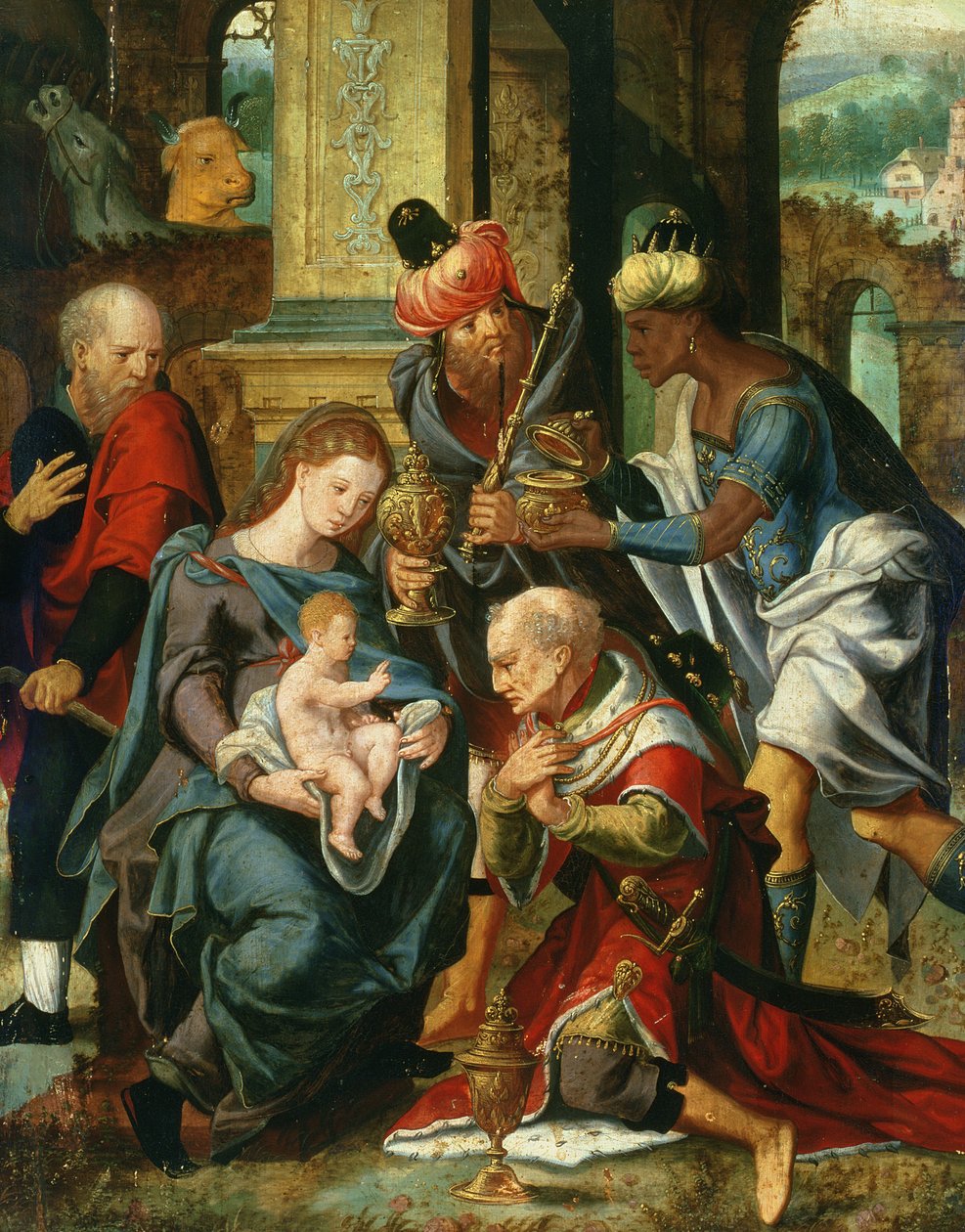 The Adoration of the Magi, 1530 av Master of the Prodigal Son