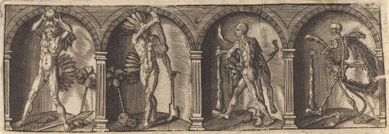 De ulike portrettene og figurene VI av Master AD