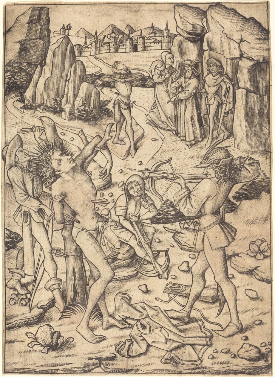 Sankt Sebastians martyrium av Master E.S.