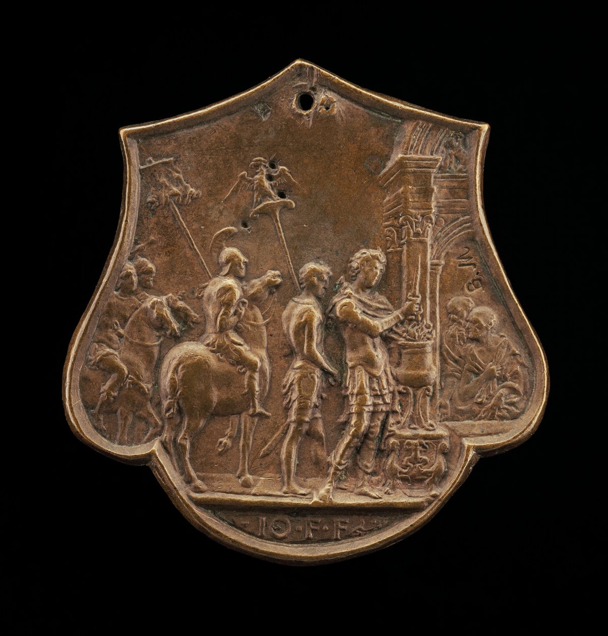 Mucius Scaevola, andre halvdel av 1400-tallet. av Master IO.FF.