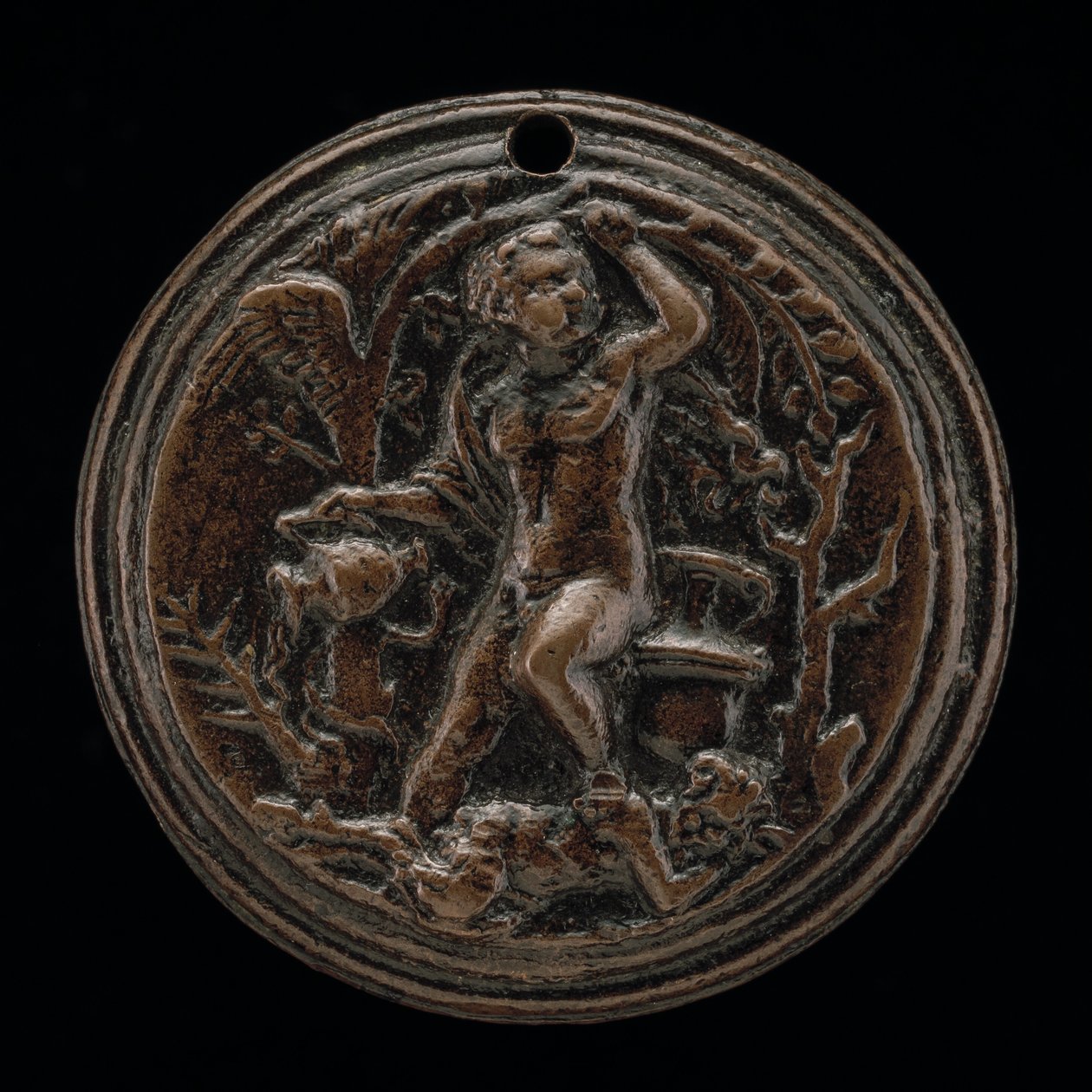 En allegorisk scene, 1500-tallet. av Master I.S.A.