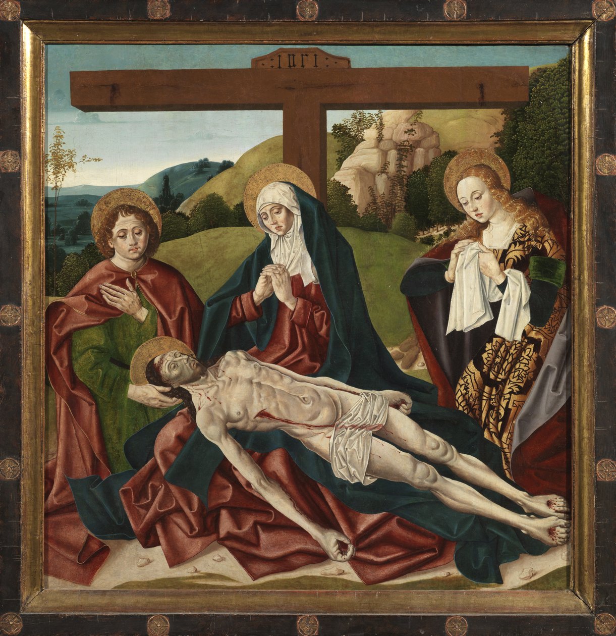 Klagesang (recto), ca. 1500-20 (olje på panel) av Master Seilern