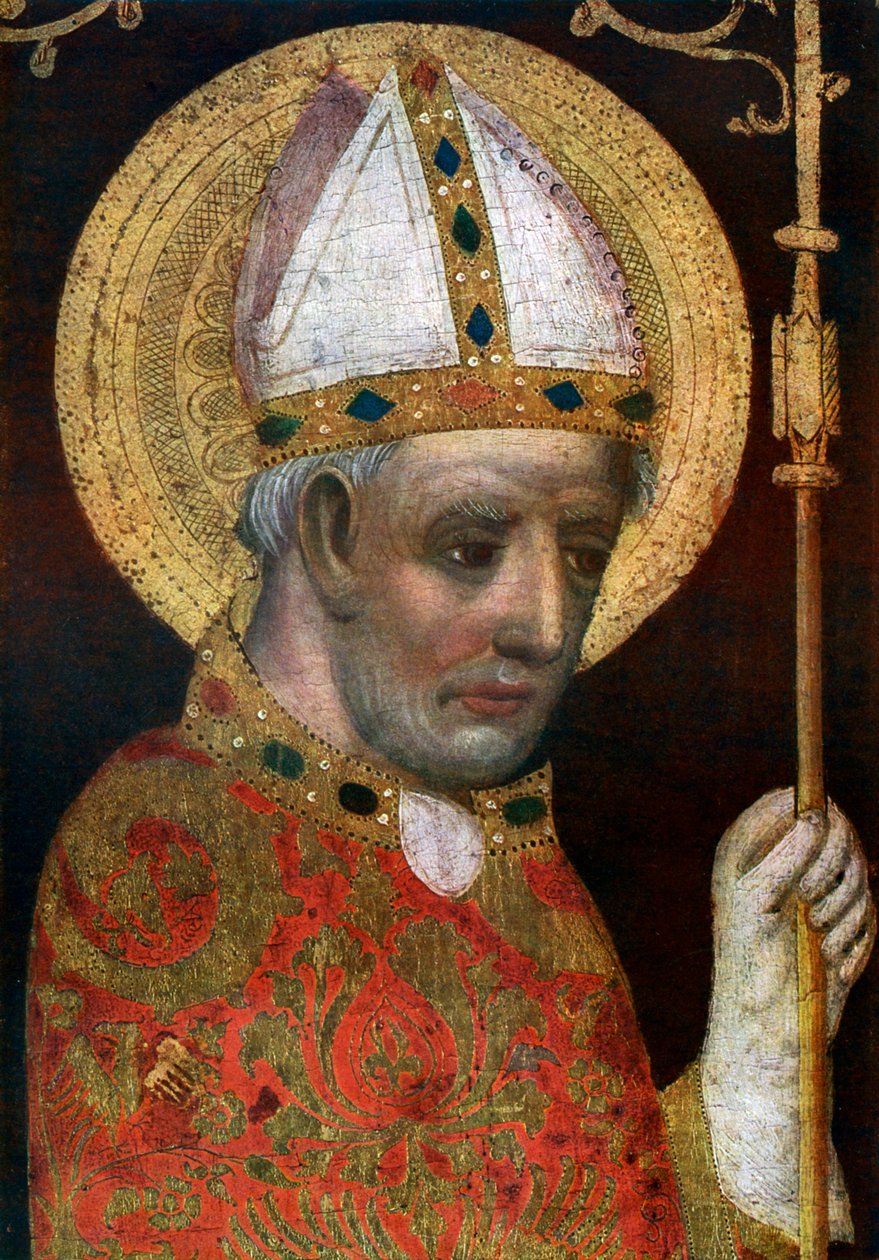 St Adalbert, detalj, etter 1370 1955 av Master Theodoric