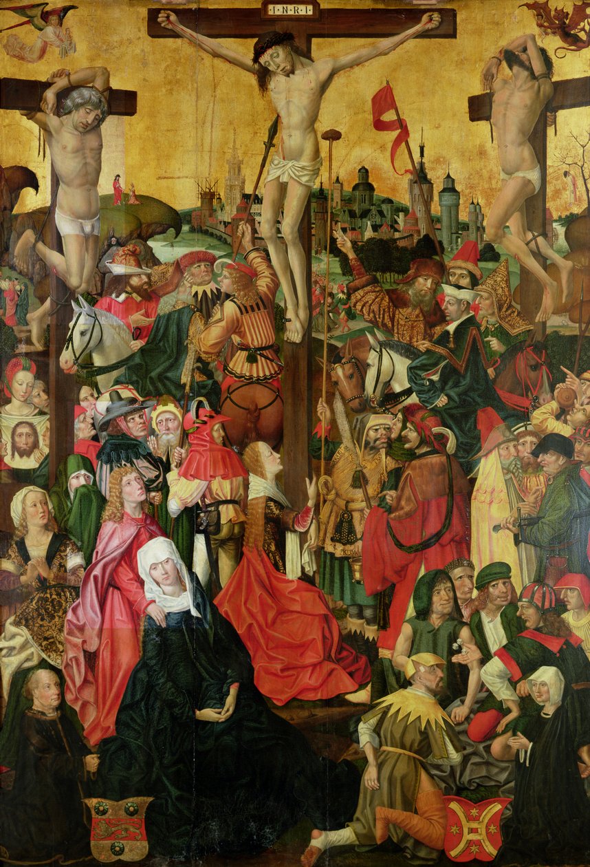 The Crucifixion, ca. 1500 (se også 148971) av Master of Hamburg