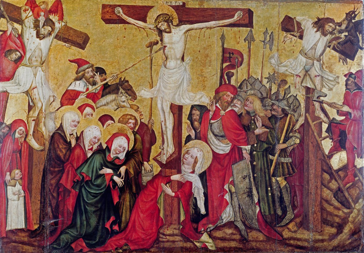 Rajhrad altertavle, ca. 1420 (tempera på panel) av Master of Raigern
