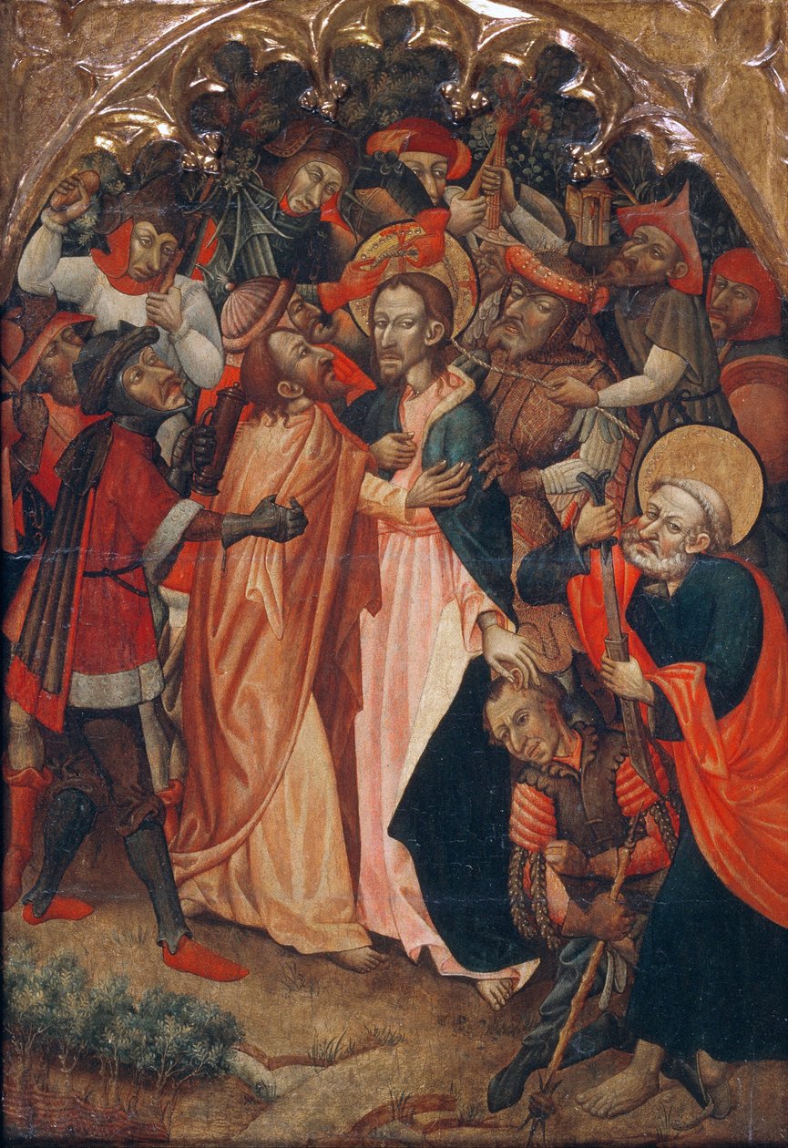 Judas kyss av Master of Retascón