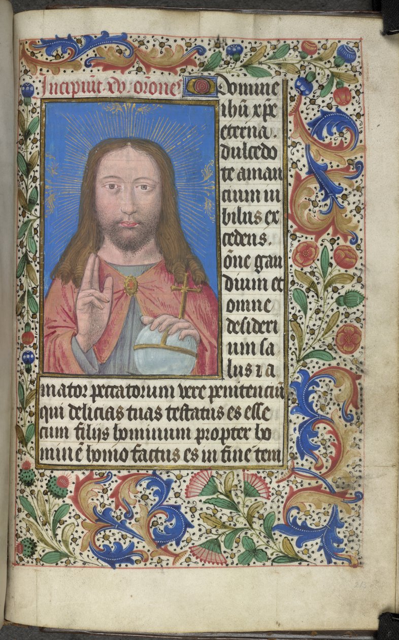 Kristi velsignelse av Master of the Dresden Prayer Books