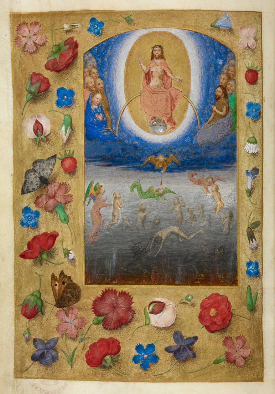 Den siste dommen. av Master of the Dresden Prayer Books