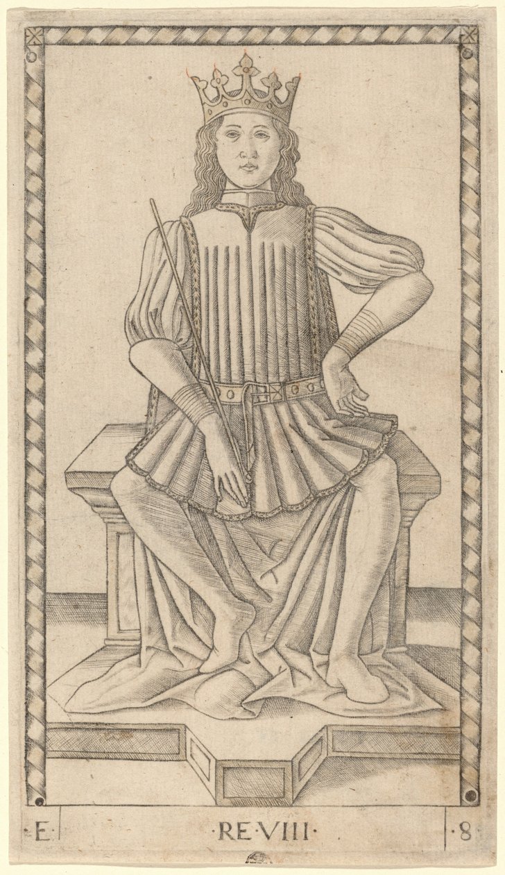 Re (konge) av Master of the E Series Tarocchi