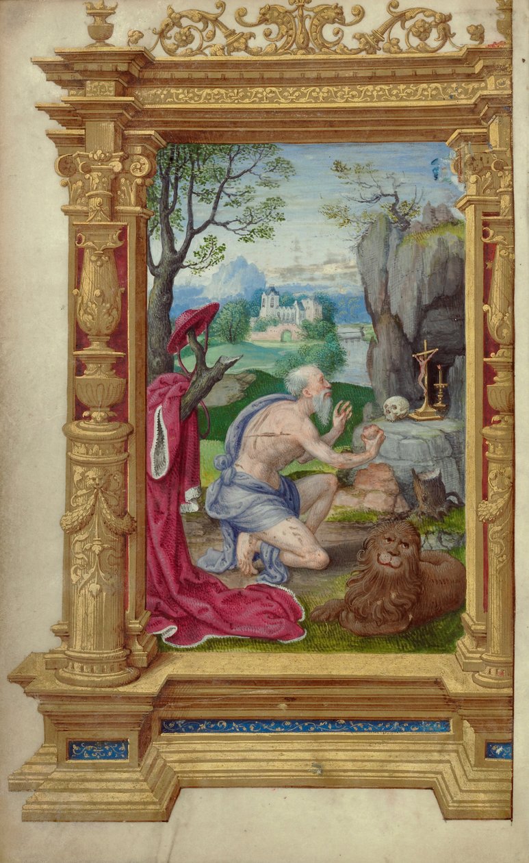 Den hellige Jerome av Master of the Getty Epistles