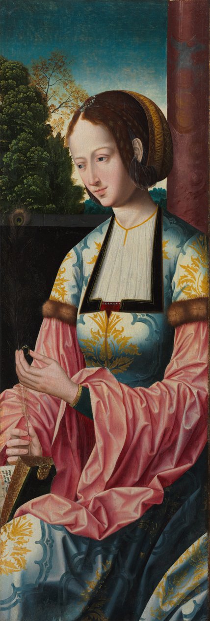 Saint Barbara, ca. 1520. av Master of the Holy Blood