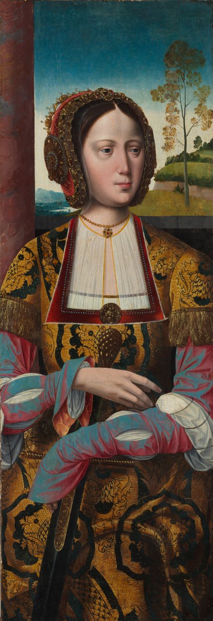Saint Catherine av Master of the Holy Blood