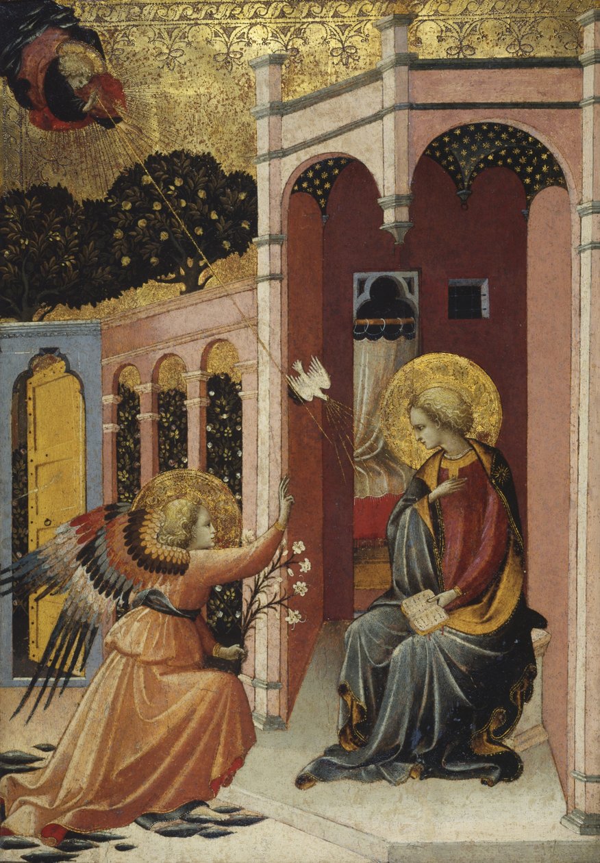 Bebudelse, ca. 1430-40 av Master of the Judgement of Paris