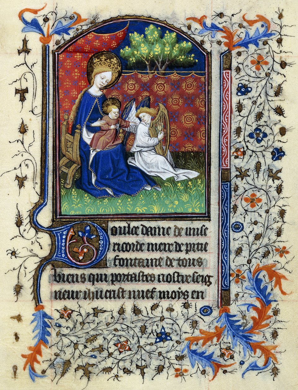 Kronet jomfru, ca. 1430-1440 av Master of the Munich Golden Legend