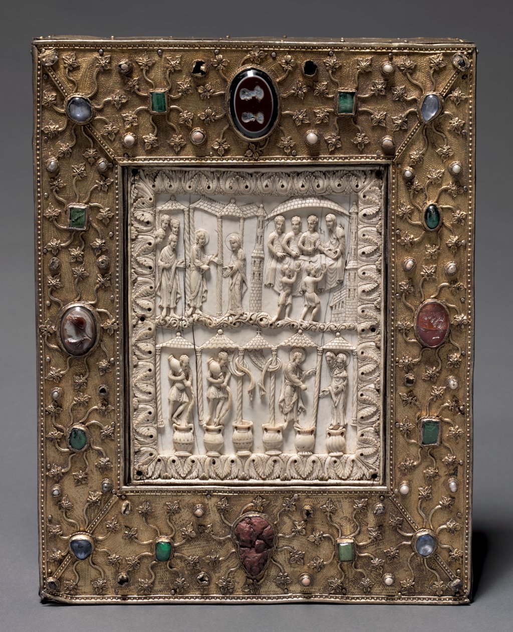 Bokformet relikvieskrin, ca. 1000 av Master of the Registrum Gregorii
