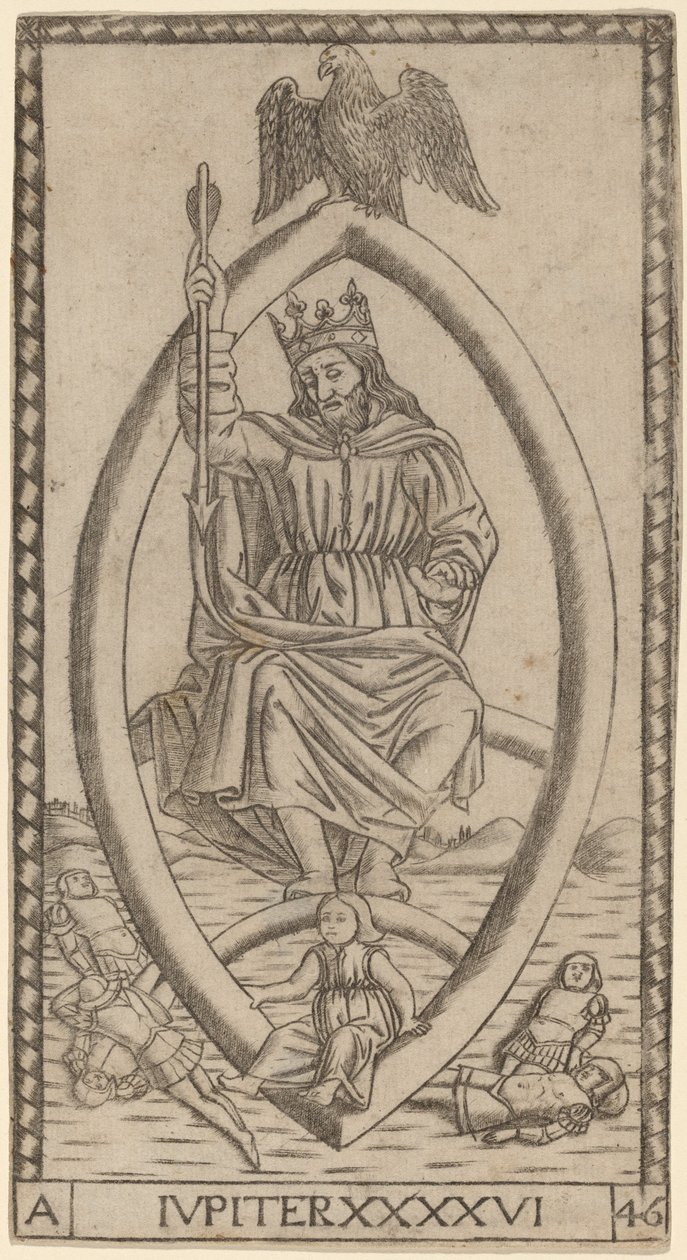 Jupiter (Jupiter) av Master of the S Series Tarocchi