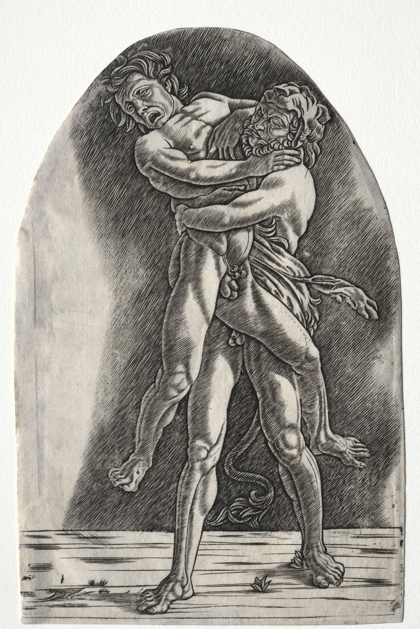 Hercules og Antaeus av Master of the Year 1515