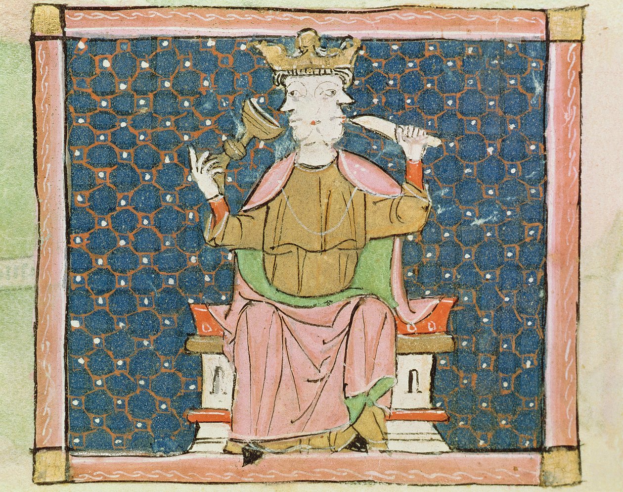 Fol.57v januar: Janus av Matfre Ermengaut