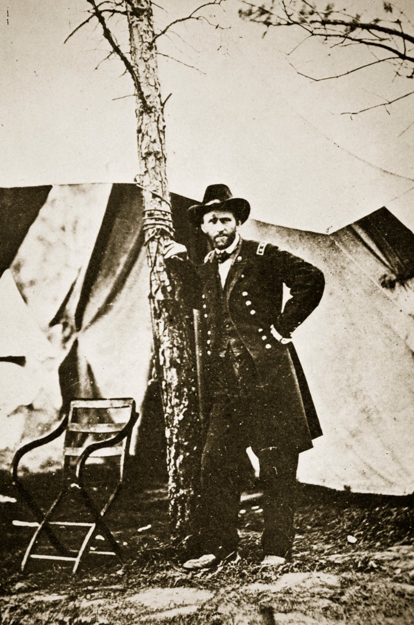 General Grant by Tree, City Point, 1864 av Mathew B. Brady