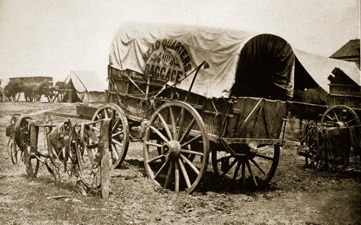 General US Grant's Baggage Wagon, 1861-65 av Mathew B. Brady