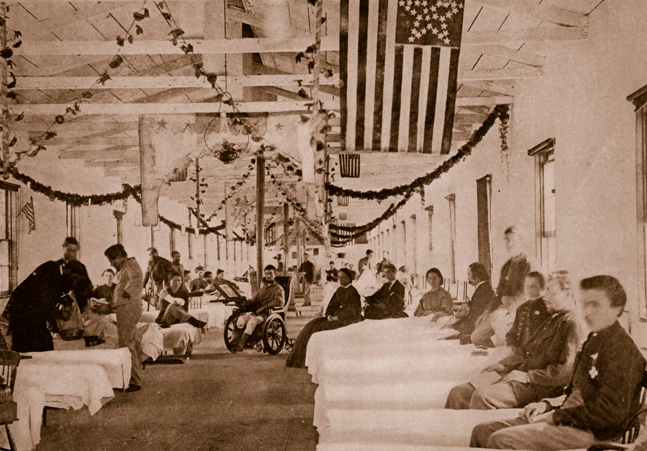 Army Hospital nær Washington, D.C., 1861-65 av Mathew B. Brady