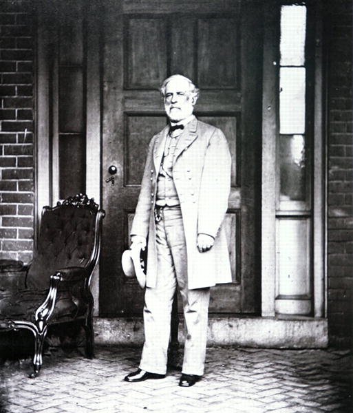 General Robert E. Lee (1807-70) (s/hvitt-bilde) av Mathew Brady