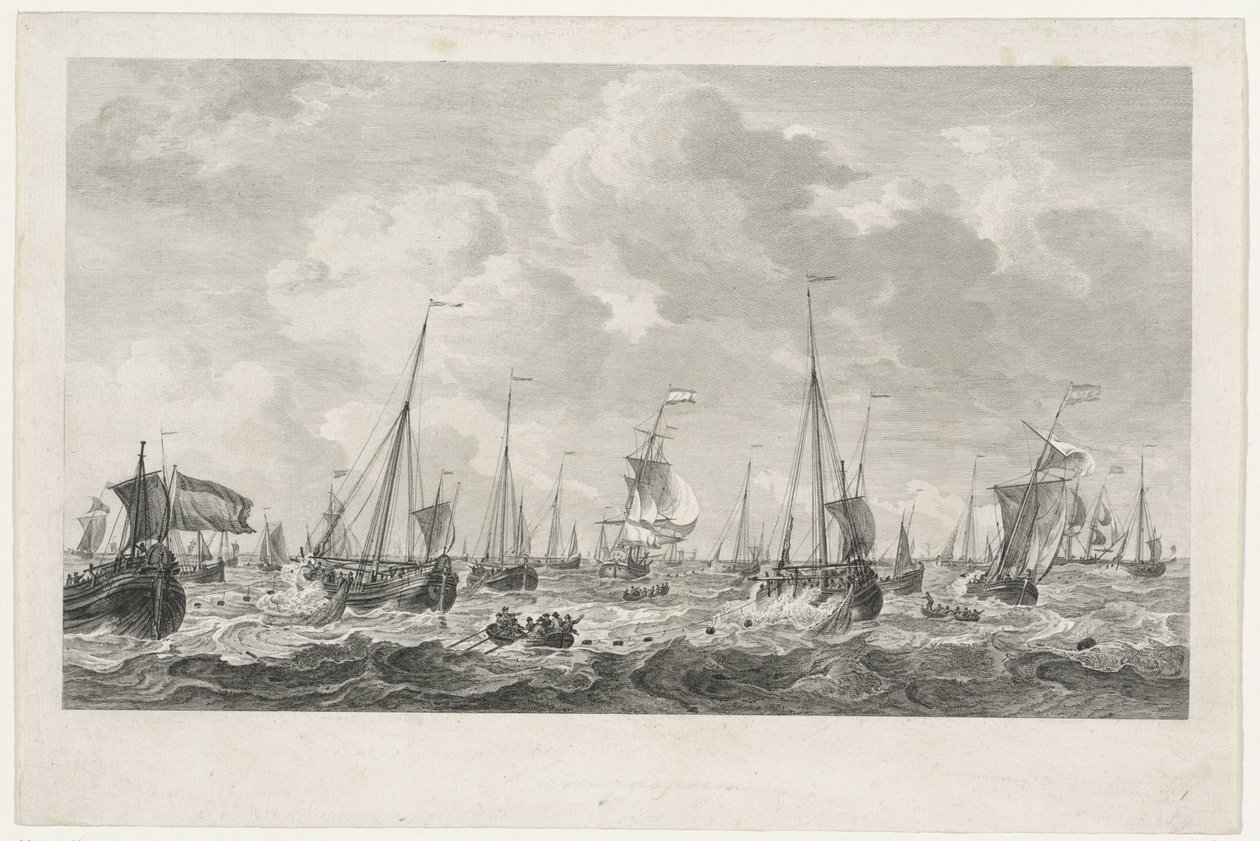 Sildefiske, 1781 av Mathias de Sallieth