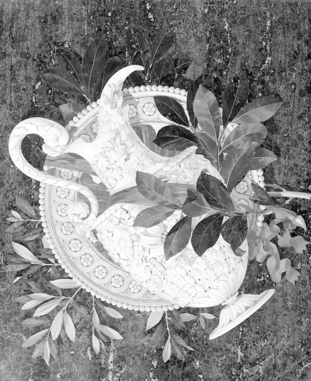Vase med blomster, detalj fra alteret, Basilica di San Lorenzo, Firenze, Italia (mosaikk) av Matteo Nigetti