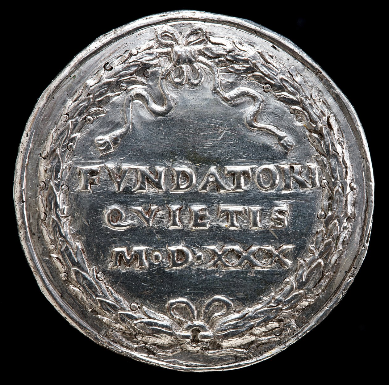 Inskripsjon i en krans [revers], 1530. av Matthes Gebel