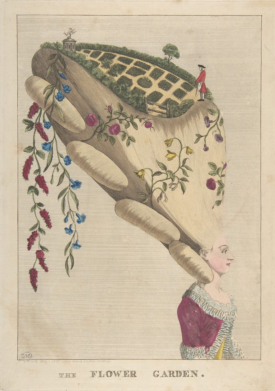 Blomsterhagen, 1. mai 1777. av Matthew Darly