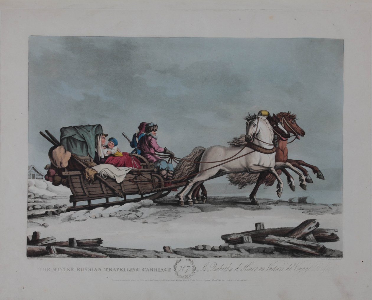 Den russiske vintervognen, 1810-tallet av Matthew Dubourg