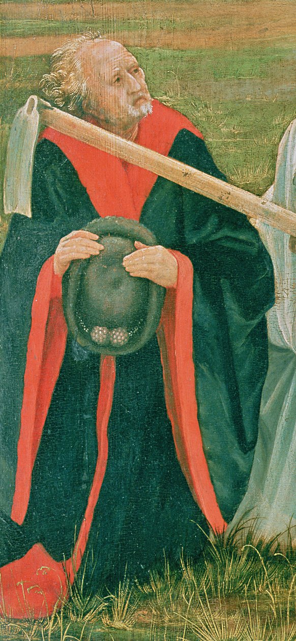 Altertavle av Our Lady of the Snows, c.1519 olje på paneldetalj av 626 av Matthias Grünewald