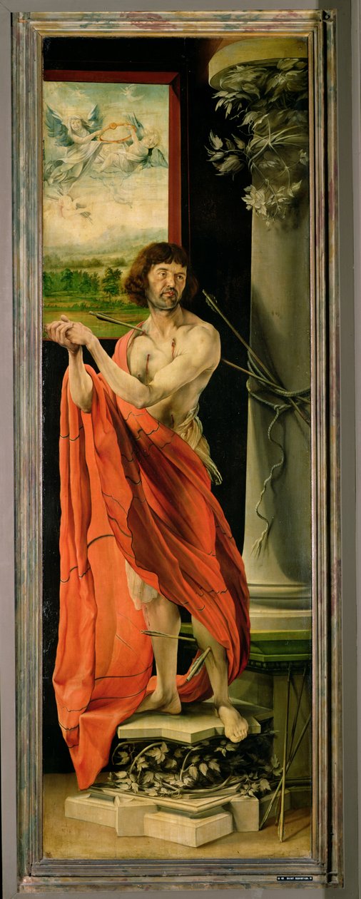 St. Sebastian, fra Isenheim-altertavlen, ca. 1512-16 av Matthias Grünewald