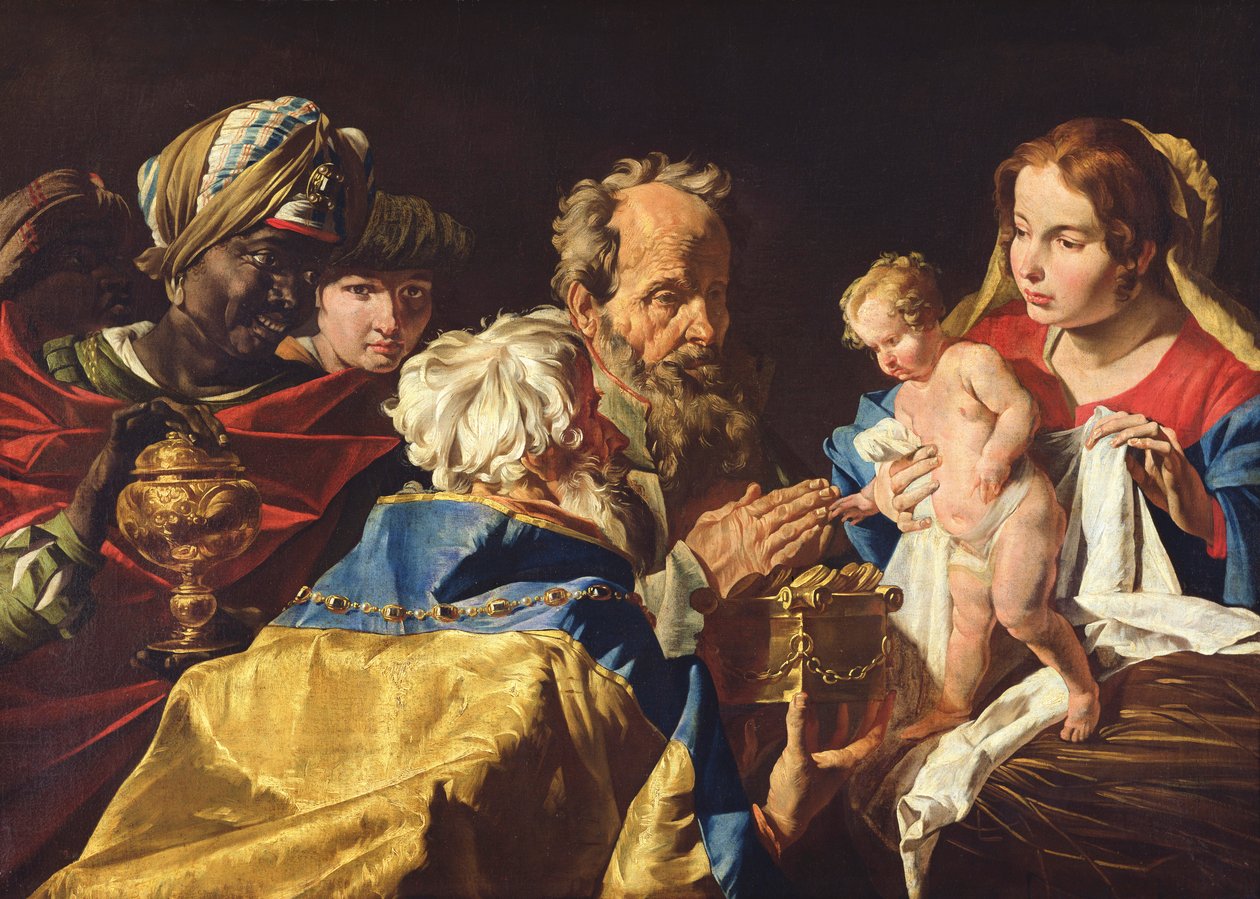 Tilbedelse av magiene av Matthias Stomer