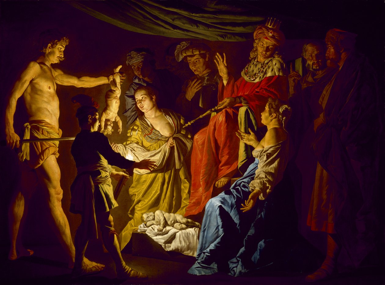 Salomos dom, ca. 1640 av Matthias Stomer