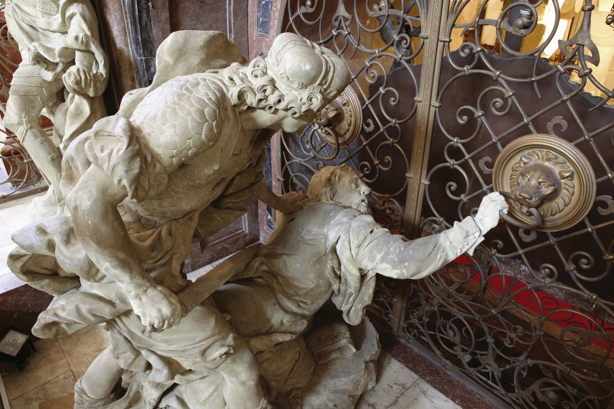 Mordet på St. Wenceslas (marmor) av Matthias Bernard Braun