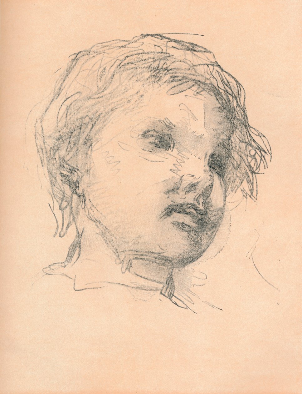 Skisse av et barn, c1920 av Matthias Marris