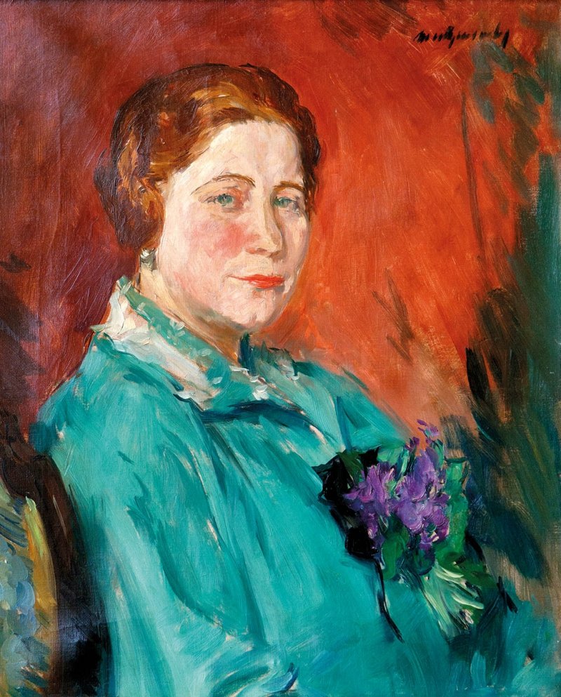 Zold bluzos holgy English: Lady in a green bluse av Mattyasovszky Zsolnay Laszlo