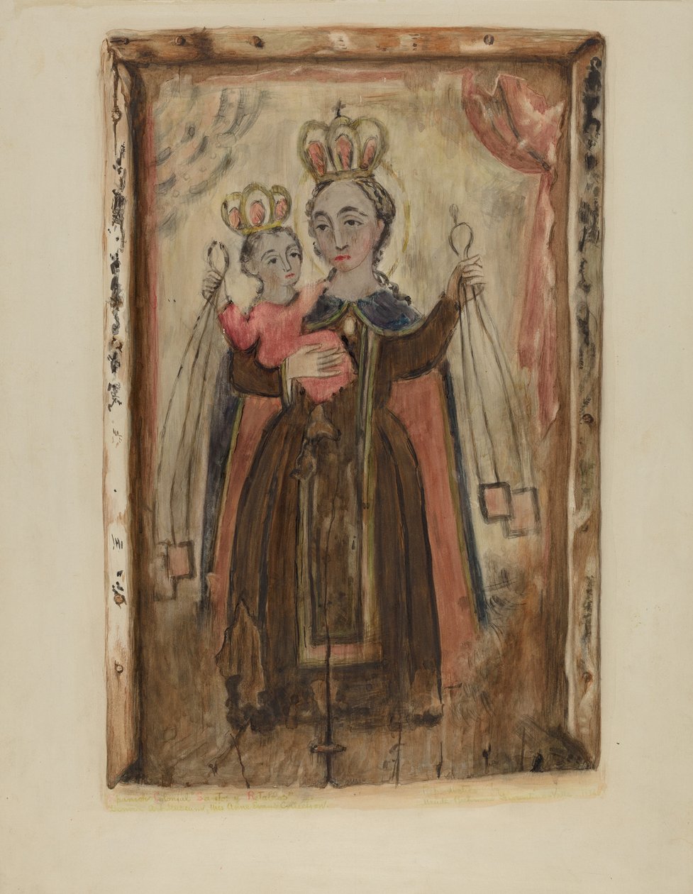 Retablo (Vår Frue av Carmel) av Maude Valle