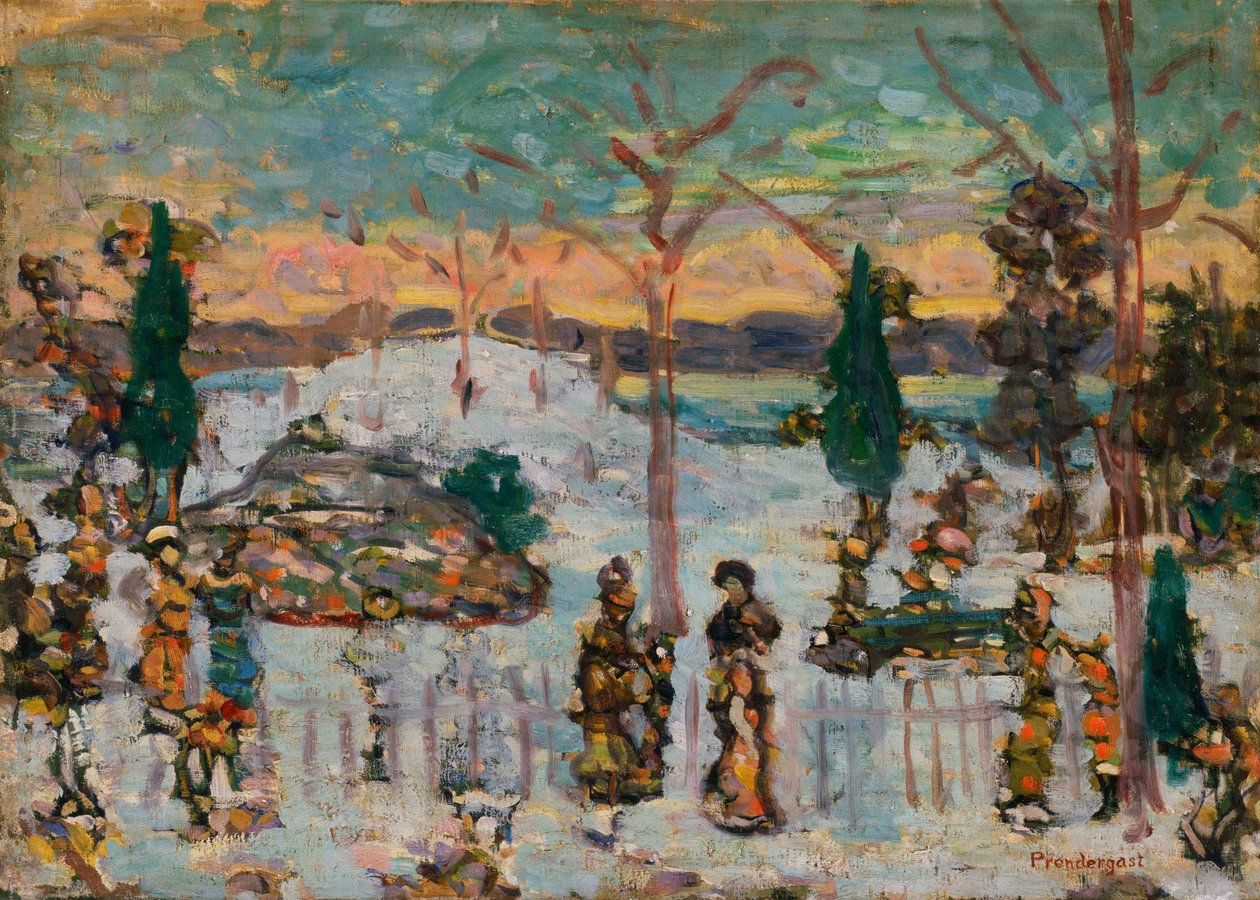 Snø i april av Maurice Brazil Prendergast