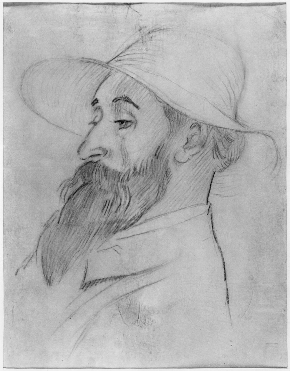 Aristide Maillol, 1902 (blyant og kull på papir) av Maurice Denis