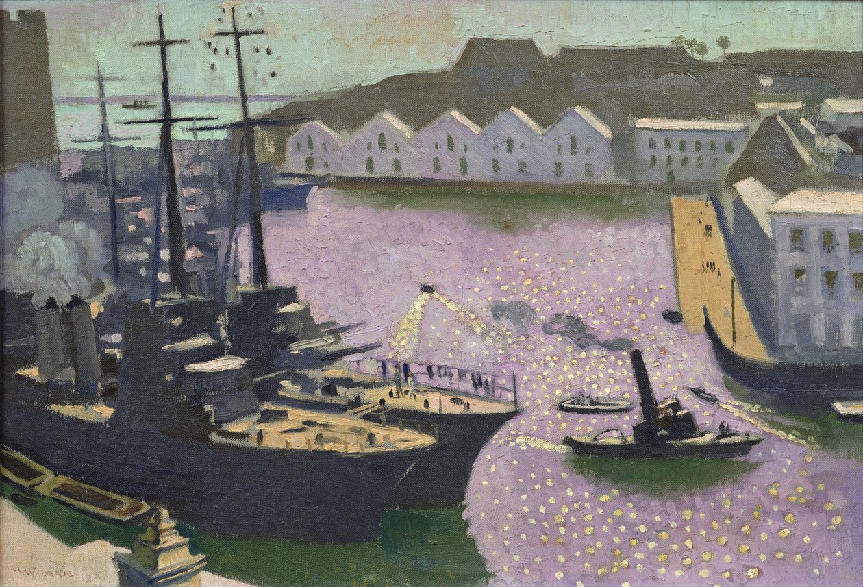 Brest havn, ca. 1932 av Maurice Denis