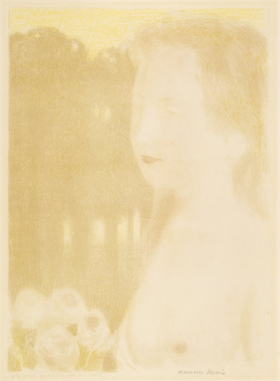 Hun var vakrere enn drømmer, 1911 (litografi i farger) av Maurice Denis