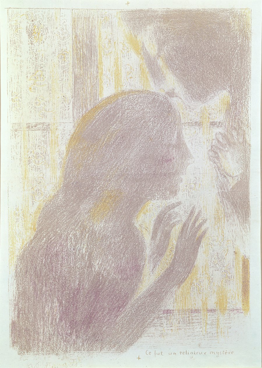 Det var et religiøst mysterium (blyant og fargestift på papir) av Maurice Denis