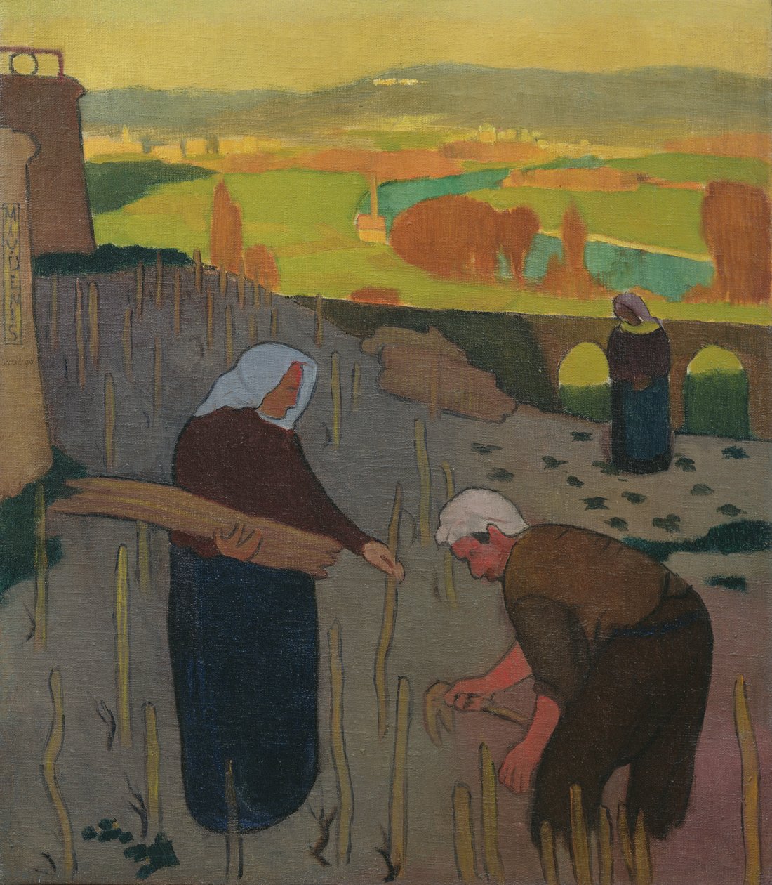 Memory of Evening II eller, The Vineyard at Le Pecq, 1890 av Maurice Denis