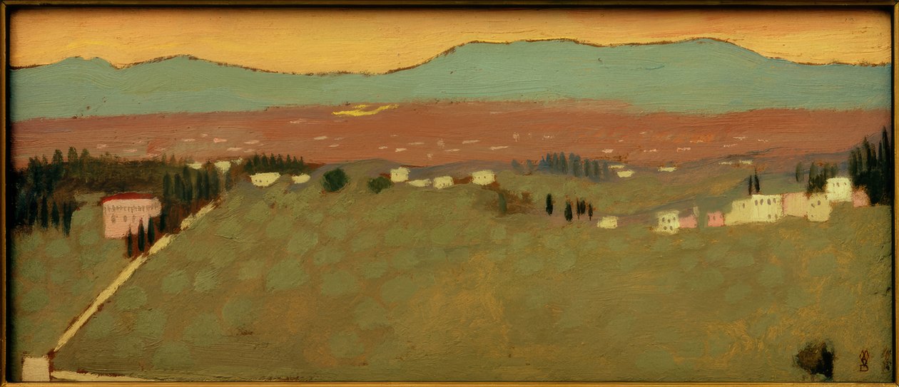 Landskap nær Fiesole av Maurice Denis