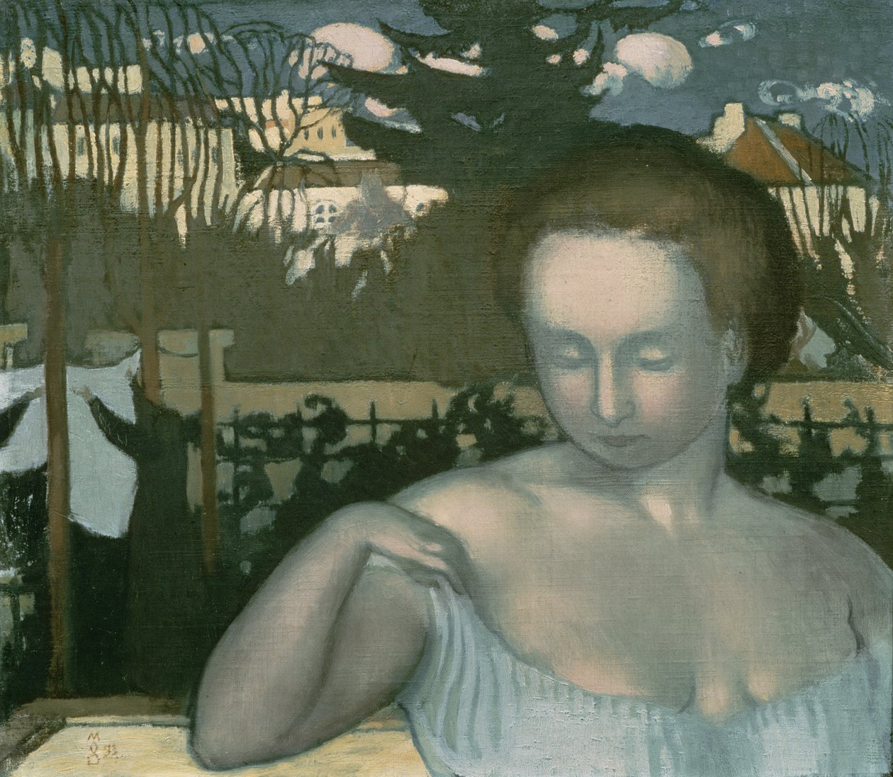 Portrett av Marthe Denis, kunstnerens kone, 1893 av Maurice Denis