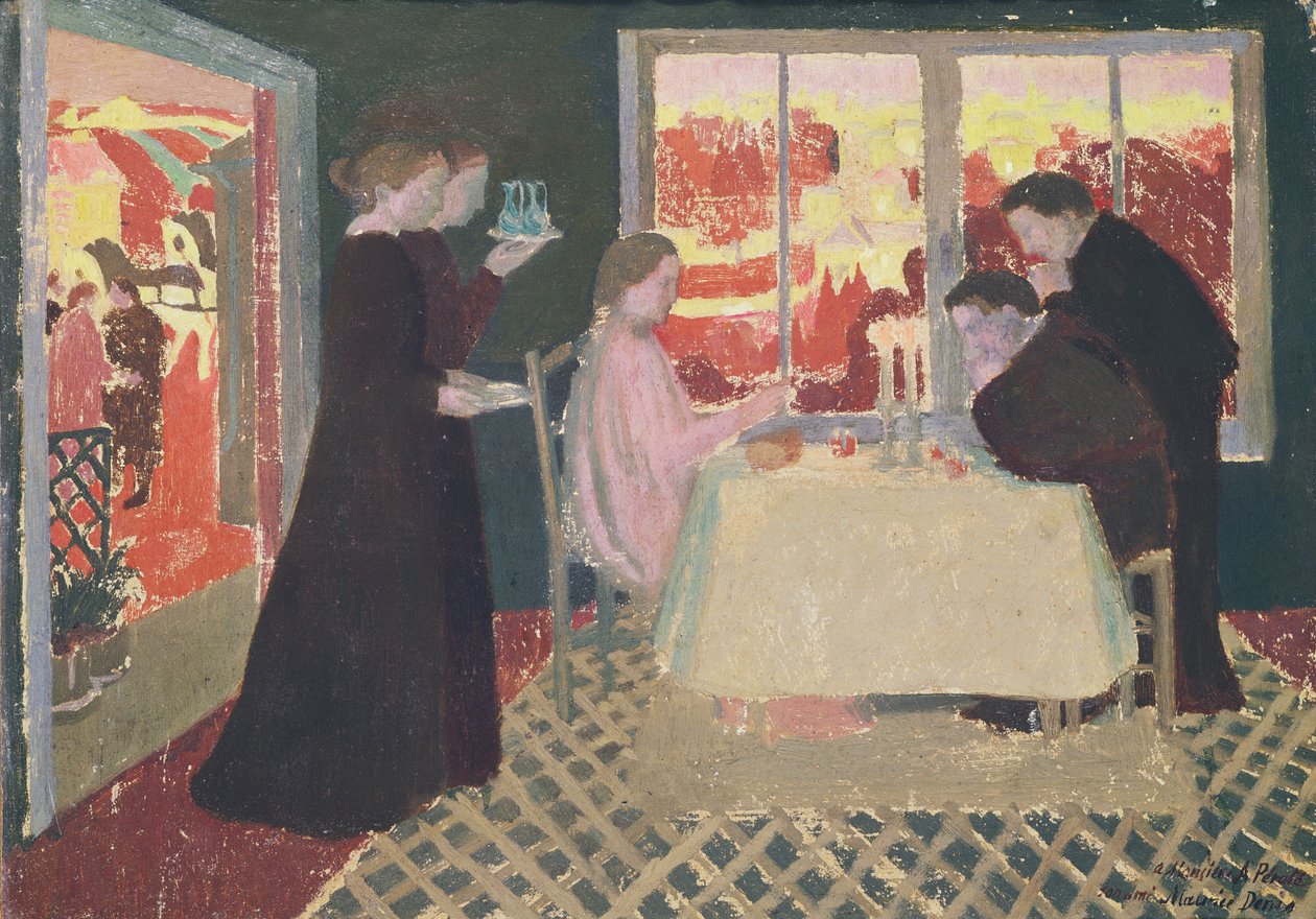Studie for Nattverden i Emmaus, 1894 av Maurice Denis
