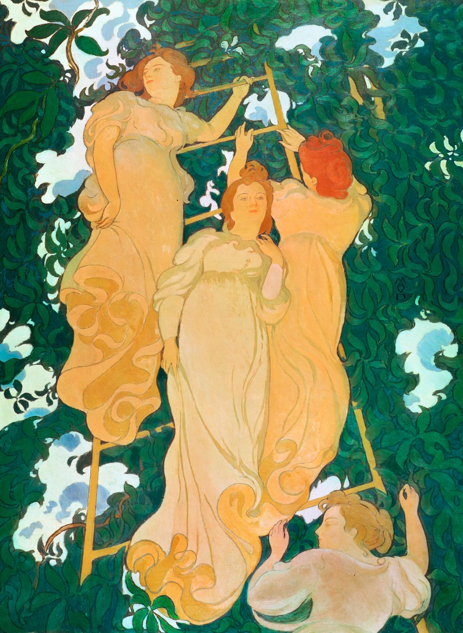 Stigen i bladverket, 1892 av Maurice Denis