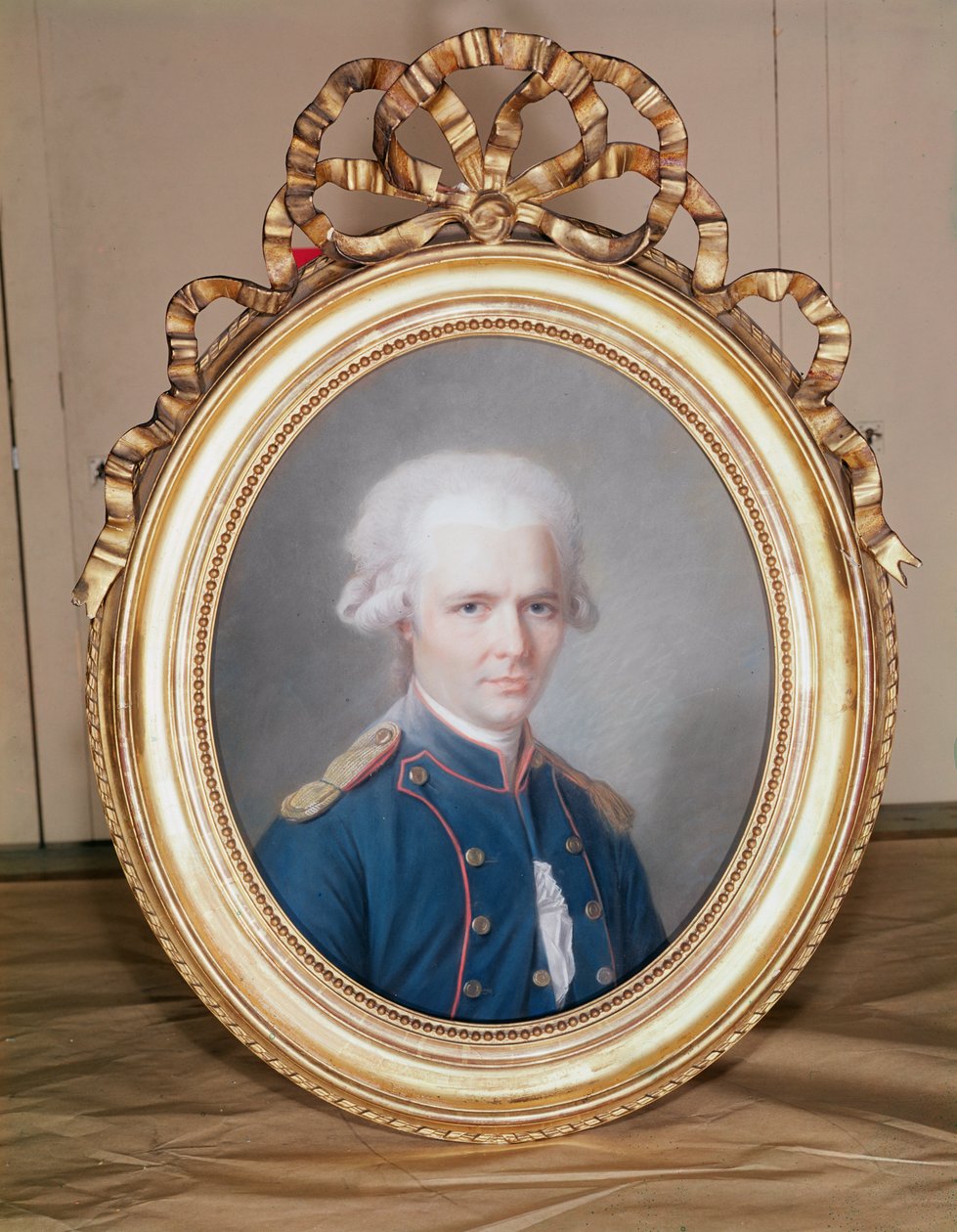 General Pierre Choderlos de Laclos (1741-1803) (pastell på papir) av Maurice Quentin de La Tour